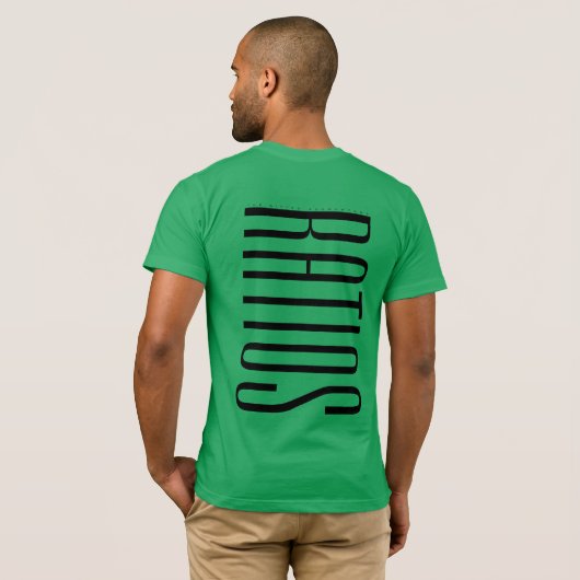 "RATIOS" T-SHIRT (Achterkant volledig)