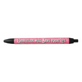 Ratitude-pen (roze) zwarte inkt pen (Voorkant)