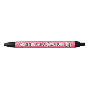 Ratitude-pen (roze) zwarte inkt pen