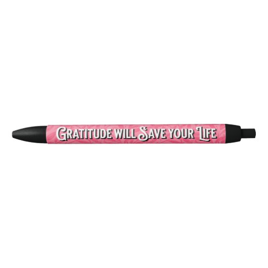 Ratitude-pen (roze) zwarte inkt pen (Voorkant)