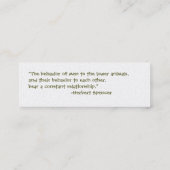 Ratlets kleine kaart mini visitekaartje (Achterkant)