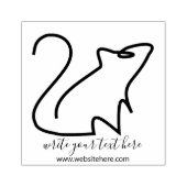 Ratlijn Kunst Eenvoudige Muis Rubberstempel (Afrduk)