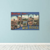 Raton, New Mexico - Grote Letter-scènes Canvas Afdruk (Insitu (Houten vloer))