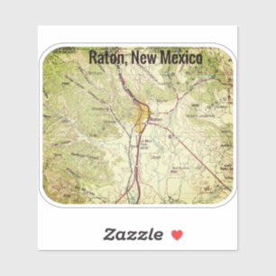 Raton New Mexico Topo Sticker