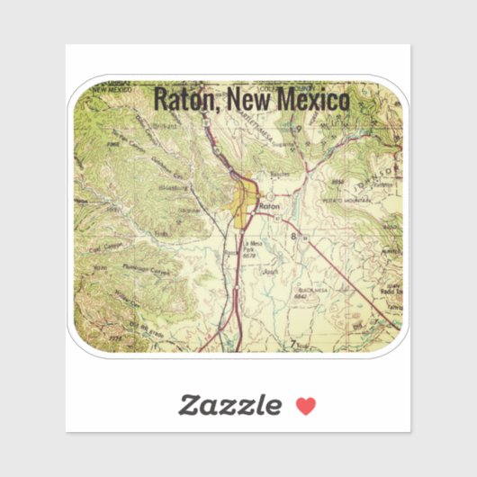 Raton New Mexico Topo Sticker (Vel)