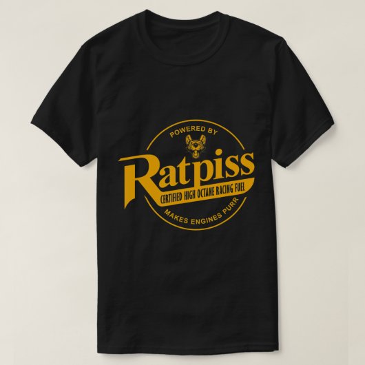 RatPiss hoge octaanracebrandstof, T-Shirt Rat Rod (Design voorkant)