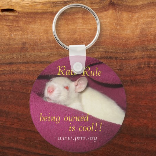 Ratregel/koel eigendom sleutelhanger (Voorkant)