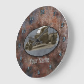 Ratrod Truck Rusty Metal Grote Klok (Hoek)