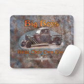 Ratrod Truck Rusty Metal Muismat (Met muis)