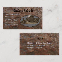 Ratrod Truck Rusty Metal Visitekaartje