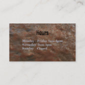 Ratrod Truck Rusty Metal Visitekaartje (Achterkant)