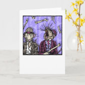 Rats and Bones - Blank Inside Pop Goth Nightmare Kaart (Gele Bloem)