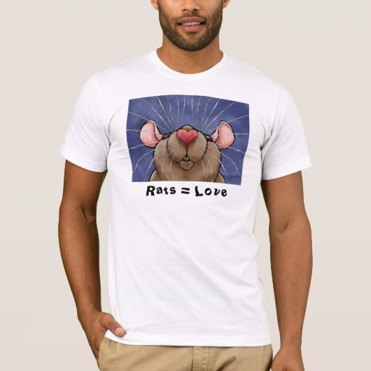 Rats = Love Rat T-Shirt (Voorkant)