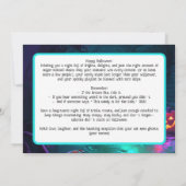 Rats 'n' Jack: Rioolspektakel Halloween kaart (Achterkant)