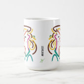 Rat's Nest Abstracte kunst illustratie Mok (Center)