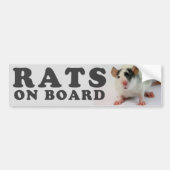 Rats on board bumpersticker (Voorkant)