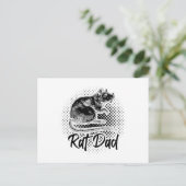 Rats Papa | Rodent House-rat Pet Gift Briefkaart (Staand voorkant)