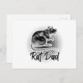 Rats Papa | Rodent House-rat Pet Gift Briefkaart (Voorkant / Achterkant)