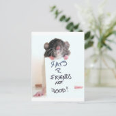 Rats R Friends Not Food 2 Briefkaart (Staand voorkant)