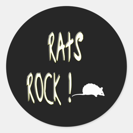 Rats Rock! Sticker (Voorkant)