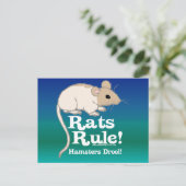 Rats Rule! Briefkaart (Staand voorkant)