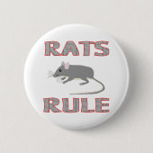 RATS RULE RONDE BUTTON 5,7 CM (Voorkant)