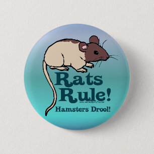 Rats Rule! Ronde Button 5,7 Cm