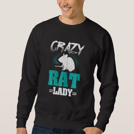 Rats S Crazy Rat Lady Trui (Voorkant)