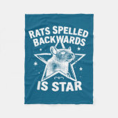 Rats Spelled Backwards Is Star  Fleece Deken (Voorkant)