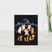 Rats Spelled Backwards Is Star Funny Rat Meme Rat  Kaart (Voorkant)