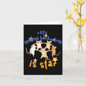 Rats Spelled Backwards Is Star Funny Rat Meme Rat Kaart (Gele Bloem)