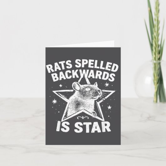 Rats Spelled Backwards Is Star Kaart (Voorkant)