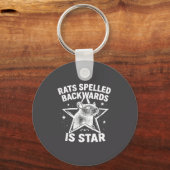 Rats Spelled Backwards Is Star Sleutelhanger (Voorkant)
