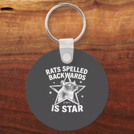 Rats Spelled Backwards Is Star Sleutelhanger (Voorkant)