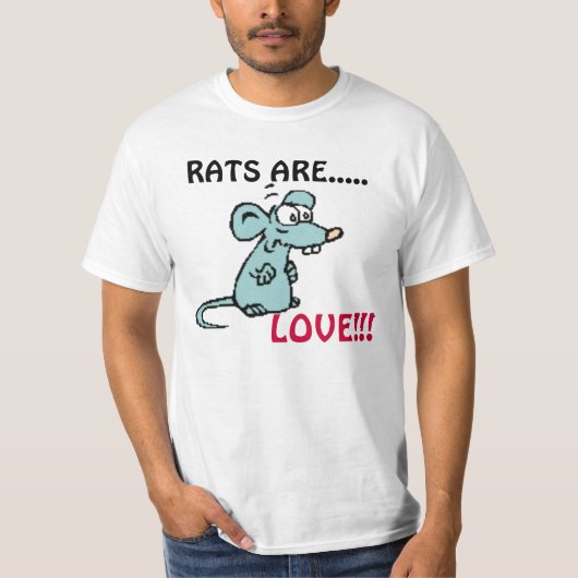 RATS ZIJN, LAAT!!! T-SHIRT (Voorkant)