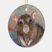 Ratschilderij Ik heb problemen met leuke, gevoelig Keramisch Ornament (Links)