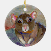 Ratschilderij Ik heb problemen met leuke, gevoelig Keramisch Ornament (Achterkant)