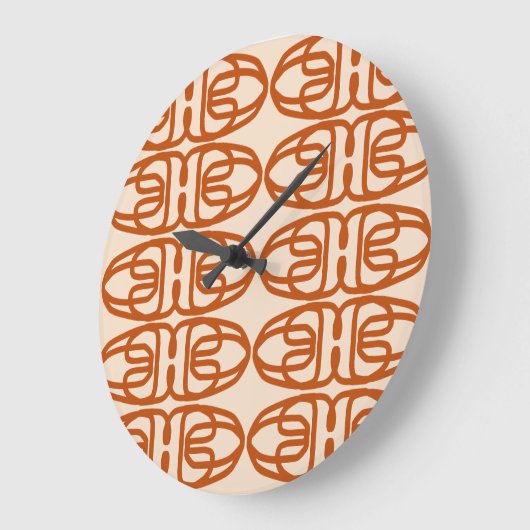 RATTAN acrylic wall clock Grote Klok (Hoek)