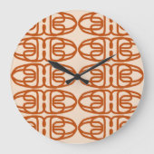 RATTAN acrylic wall clock Grote Klok (Voorkant)