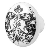 Rattan anatomie keramische knop (Rechts)