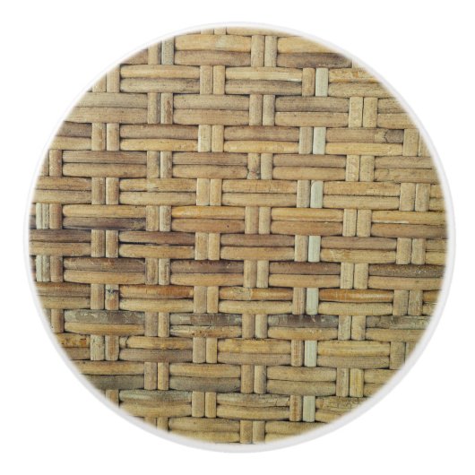 Rattan Keramische Knop (Voorkant)