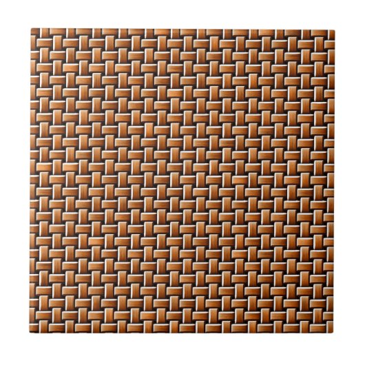 Rattan texture tegeltje (Voorkant)