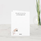 Rattekelner surreëel Bewerkbaar Kaart (Achterkant)