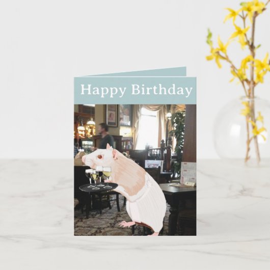 Rattekelner surreëel Bewerkbaar Kaart (Gele Bloem)