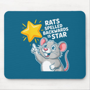 Ratten achterstevoren gespeld is ster Grappige woo Muismat