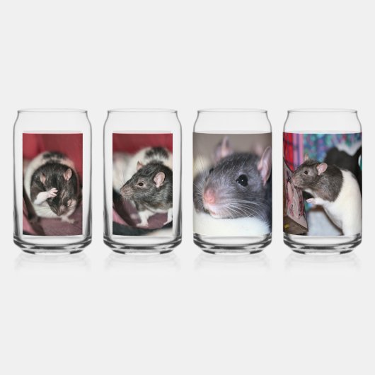Ratten Blikvorm Glas (Voorkant)