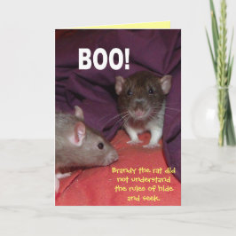 ratten die aanpasbare groetenkaart spreken kaart