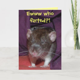 ratten die aanpasbare groetenkaart spreken kaart