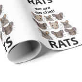 Ratten Dier We zijn op chat Grappige Ratten Cadeaupapier (Rol Hoek)