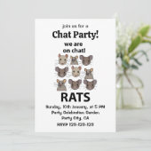 Ratten Dier We zijn op chat Grappige Ratten Kaart (Staand voorkant)